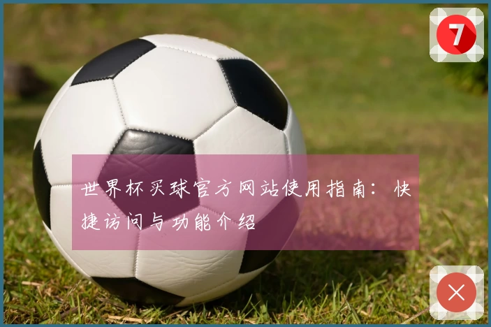 世界杯买球官方网站使用指南：快捷访问与功能介绍